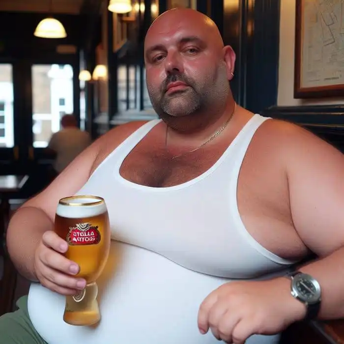 A pub patron (artist's impression)