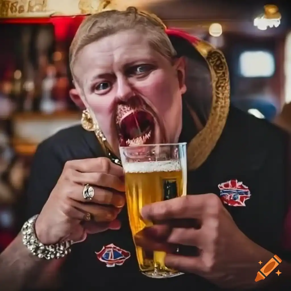 A pub patron (artist's impression)